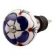 Navy Blue Canterbury Bells Ceramic Wine Stopper
